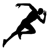 male track runner
